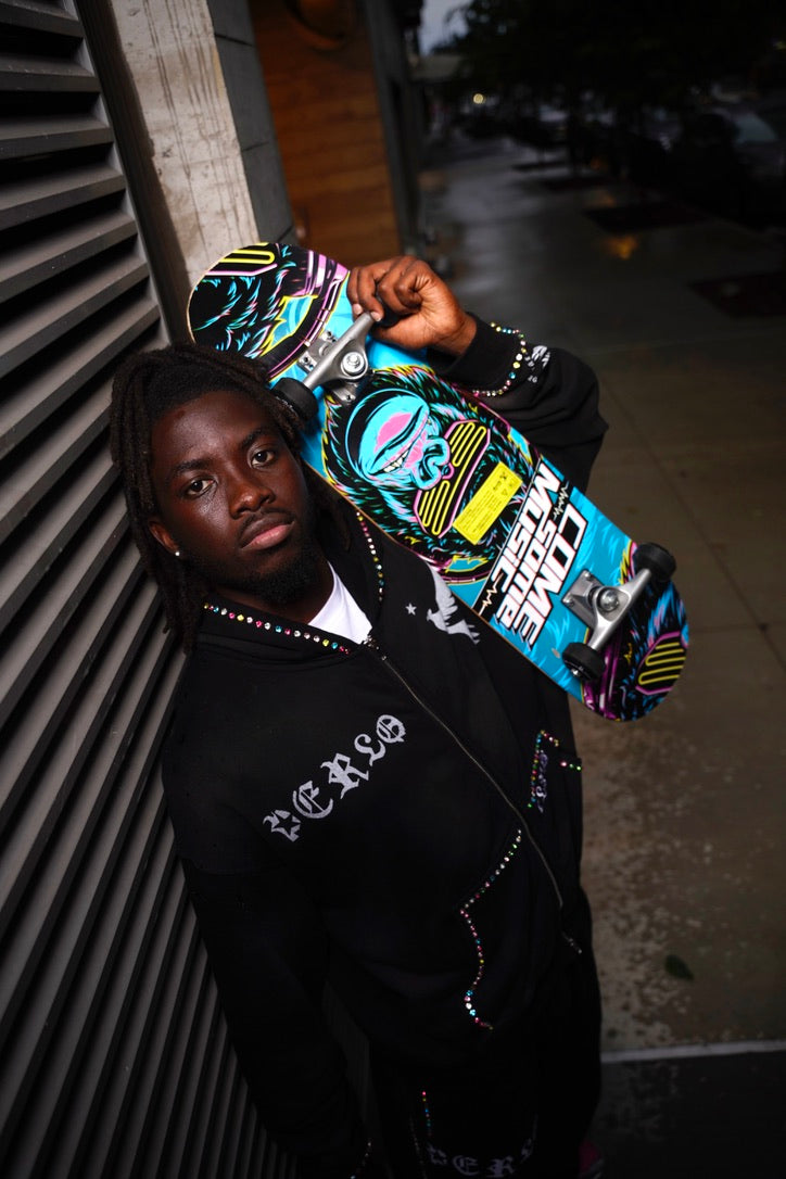 PerloClub Mosaic Hoodie Burst Black