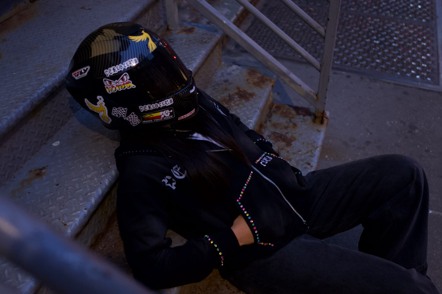 PERLO CLUB Apex-N5492 NightRunner Racing Helmet