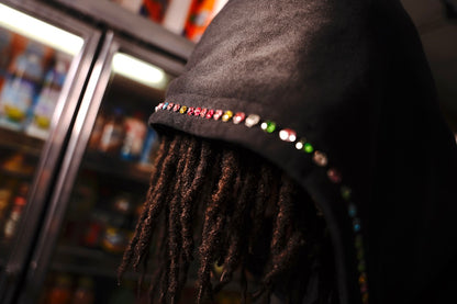 PerloClub  Mosaic Hoodie Burst Black