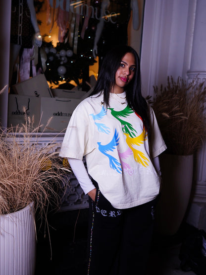 RAB-007 TEE  Washed White Washed